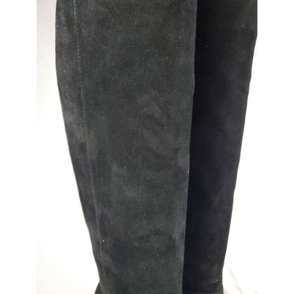 Sam Edelman Caprice Black Suede Heeled Boots - Picture 7 of 10